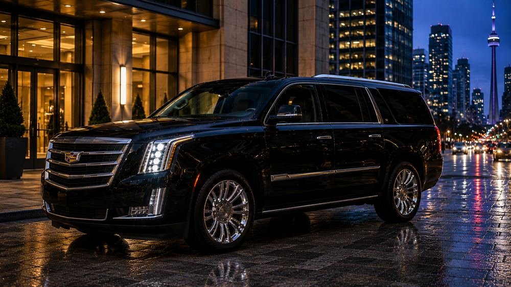 True North Limos black Cadillac Escalade executive SUV for Toronto group and family transportation